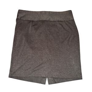 Lane Bryant Pencil Skirt Women's Size 18 Charcoal Gray Mid Rise Back Zip Career